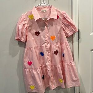 Sequin heart dress